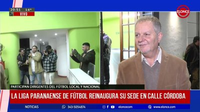 La Liga paranaense de f&uacute;tbol reinaugura su sede en calle C&oacute;rdoba